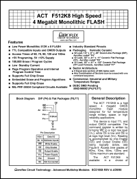 ACT-F512K8N-090P4Q Datasheet
