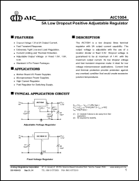 AIC1084-33CMA Datasheet