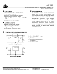 AIC1085-18CT Datasheet