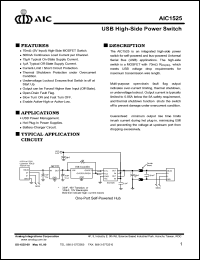 AIC1525-0CS Datasheet