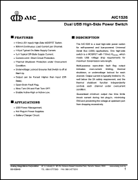 AIC1526-1CS Datasheet