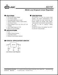 AIC1727-50CZT Datasheet