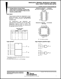 SNJ54ALS20AFK Datasheet