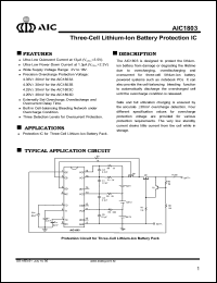 AIC1863CS Datasheet