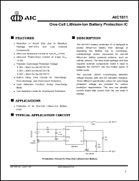 AIC1811CCV Datasheet