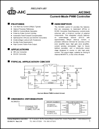 AIC3842CN Datasheet