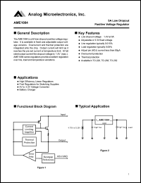 AME1084CCDT-3 Datasheet