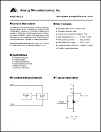 AME385BEAS Datasheet