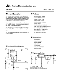 AME8804AEEV Datasheet