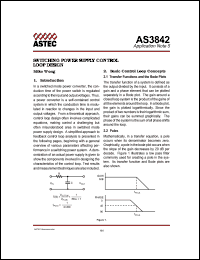 AS3842 Datasheet