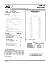 AS4SD4M16DG-8/IT Datasheet