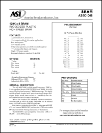 AS5C1008DJ-15/XT Datasheet