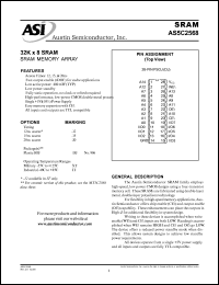 AS5C2568DJ-20/XT Datasheet