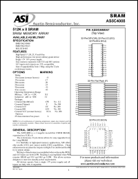 AS5C4008CW-17L/IT Datasheet