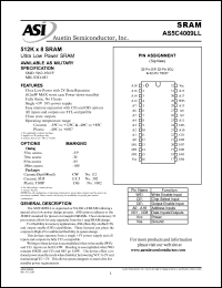 AS5C4009LLDG-85/XT Datasheet