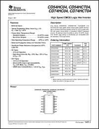 CD54HCT132F Datasheet