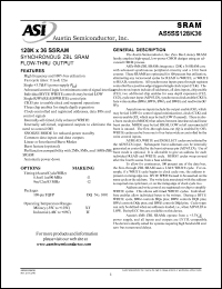 AS5SS128K36DQ-12/IT Datasheet