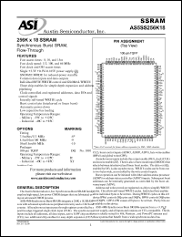 AS5SS256K18DQ-10/IT Datasheet