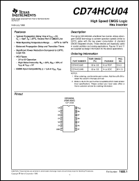 CD74HCU04M96 Datasheet