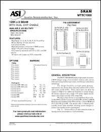 MT5C1008CW-25L/XT Datasheet