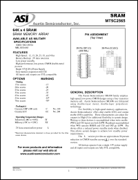 MT5C2565EC-20L/883C Datasheet