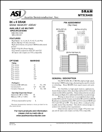 MT5C6408F-25L/IT Datasheet