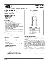 SMJ27C040-15JM Datasheet