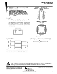 SN74AC04DBLE Datasheet