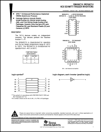 SN74AC14DBLE Datasheet