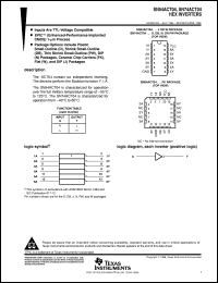 SN74ACT04PWLE Datasheet