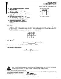 SN74AHC1GU04DCKR Datasheet