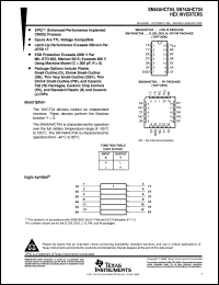SN74AHCT04DBLE Datasheet