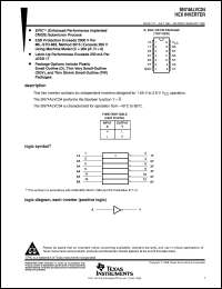SN74ALVC04PWLE Datasheet