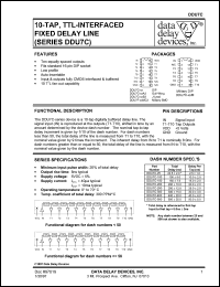DDU7C-400B3 Datasheet