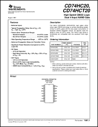 CD74HC20M96 Datasheet