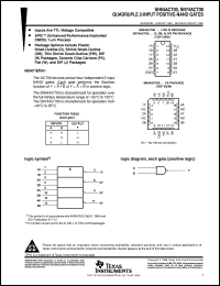 SNJ54ACT00FK Datasheet