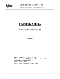EM78803ABQ Datasheet