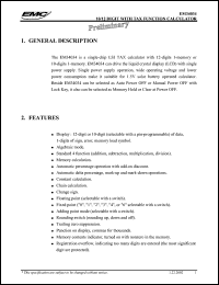 EM34025 Datasheet