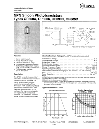 OP800C Datasheet