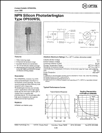 OP830WSL Datasheet