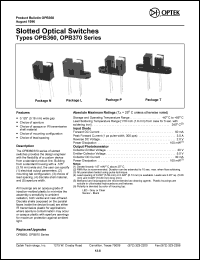OPB375T15 Datasheet