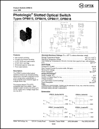 OPB617 Datasheet