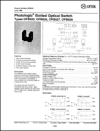 OPB625 Datasheet
