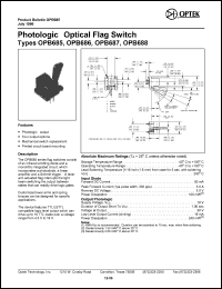 OPB687 Datasheet