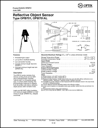 OPB701 Datasheet