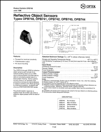 OPB742 Datasheet