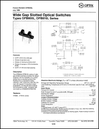 OPB810W55 Datasheet