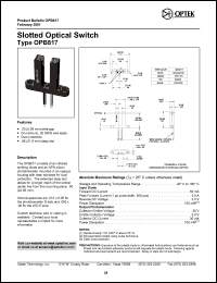 OPB817 Datasheet