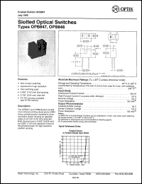 OPB848 Datasheet