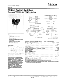 OPB840L11 Datasheet